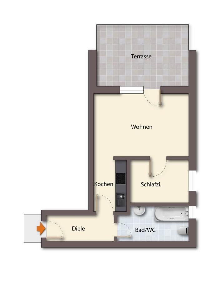 Friesenstuebchen Apartment Dornumersiel Exterior photo
